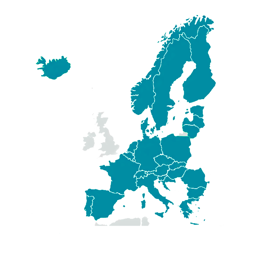 Schengen map